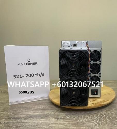 Bitmain Antminer S21 200T BTC Bitcoin Miner + psu 500Usdt wholesale